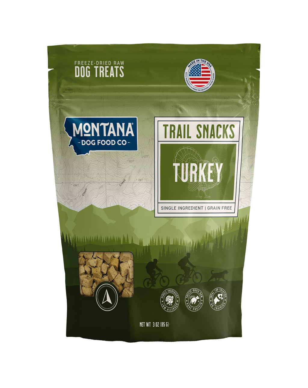 Turkey Liver Freeze-dried Raw Trail Snacks (Treats) for Dogs 3oz
