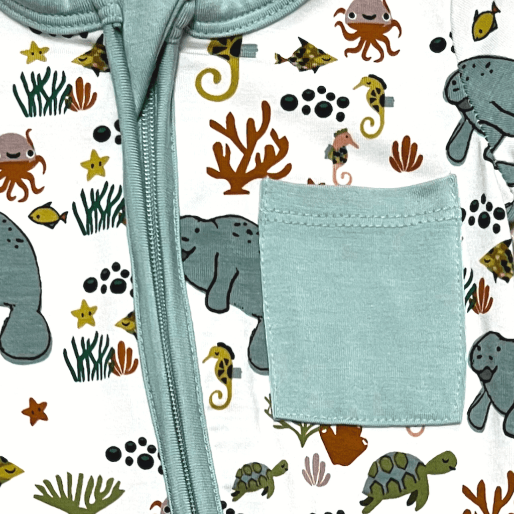 Manatee Shorty Romper | Bamboo