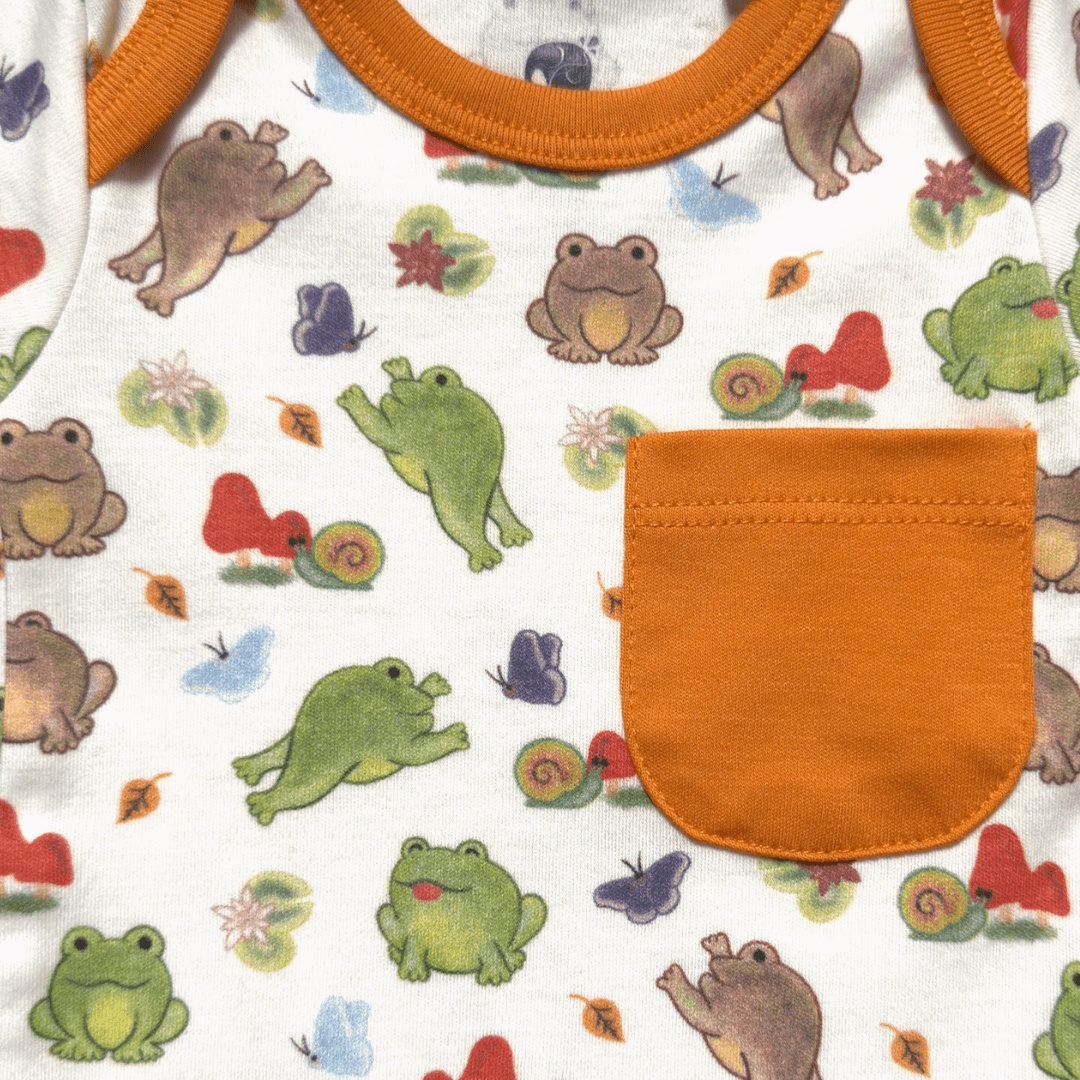 Frog Bodysuit and Shorts | Organic Pima Cotton