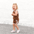 TRACK SHORTS SET- Bamboo Rib Sienna