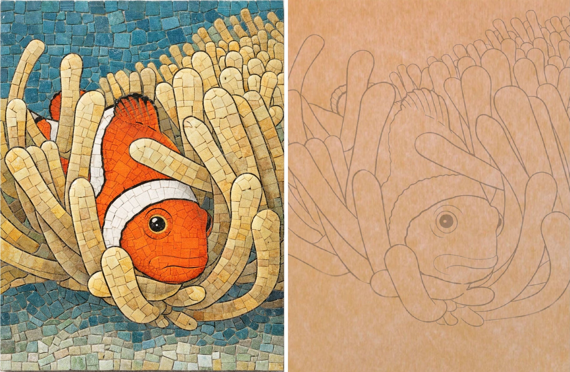 Nemo 14"x10.5" with Pattern (pre-drilled for hanging kit)