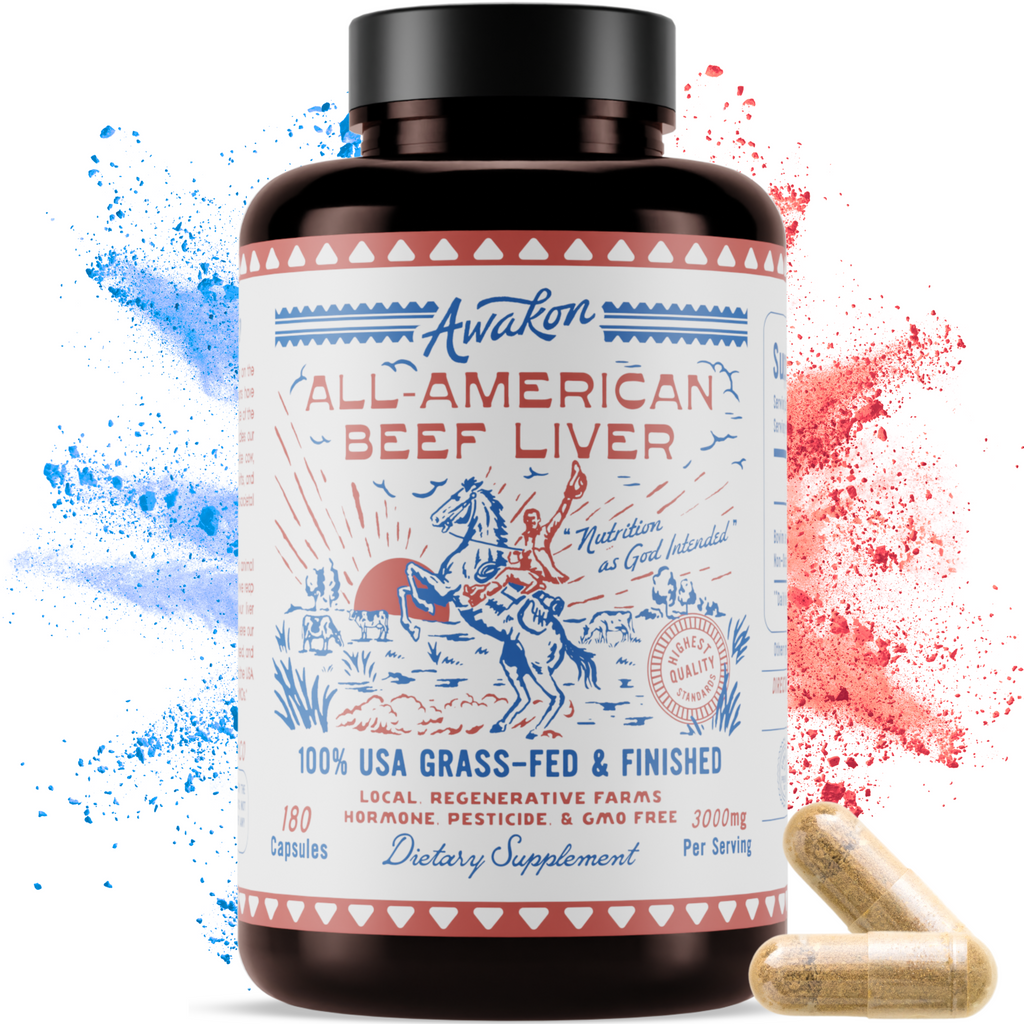 USA 100% Grass-Fed, All-American Beef Liver (1 Bottle)