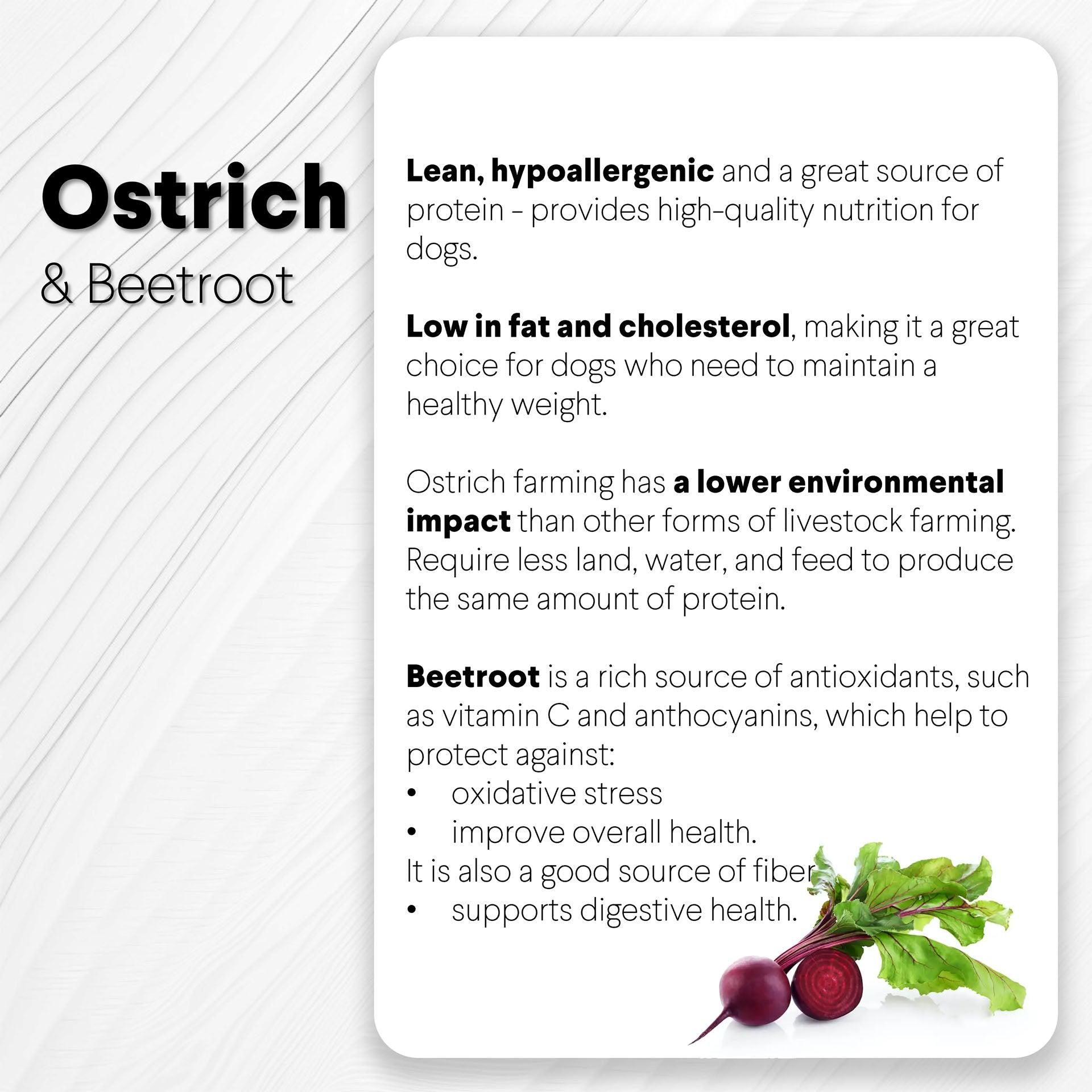 Ostrich Chips with Beetroot (2.5oz): The Flavorful, Immune System Supporting Treat for Dogs