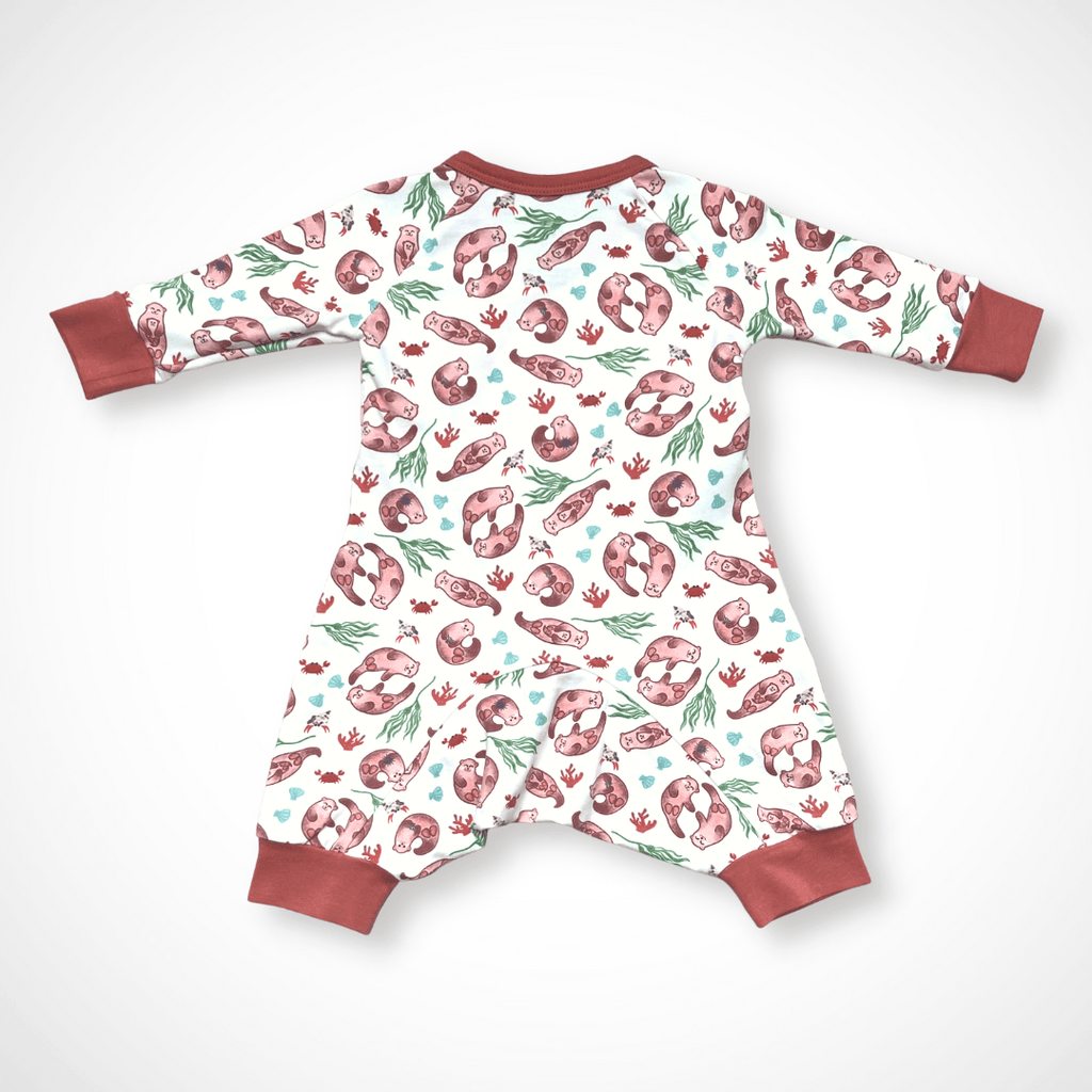 Otter Kimono Long Sleeve Romper | Organic Pima Cotton