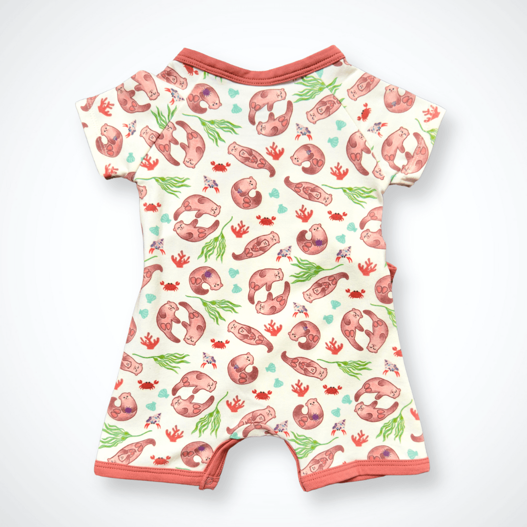 Otter Kimono Shorty Romper | Organic Pima Cotton