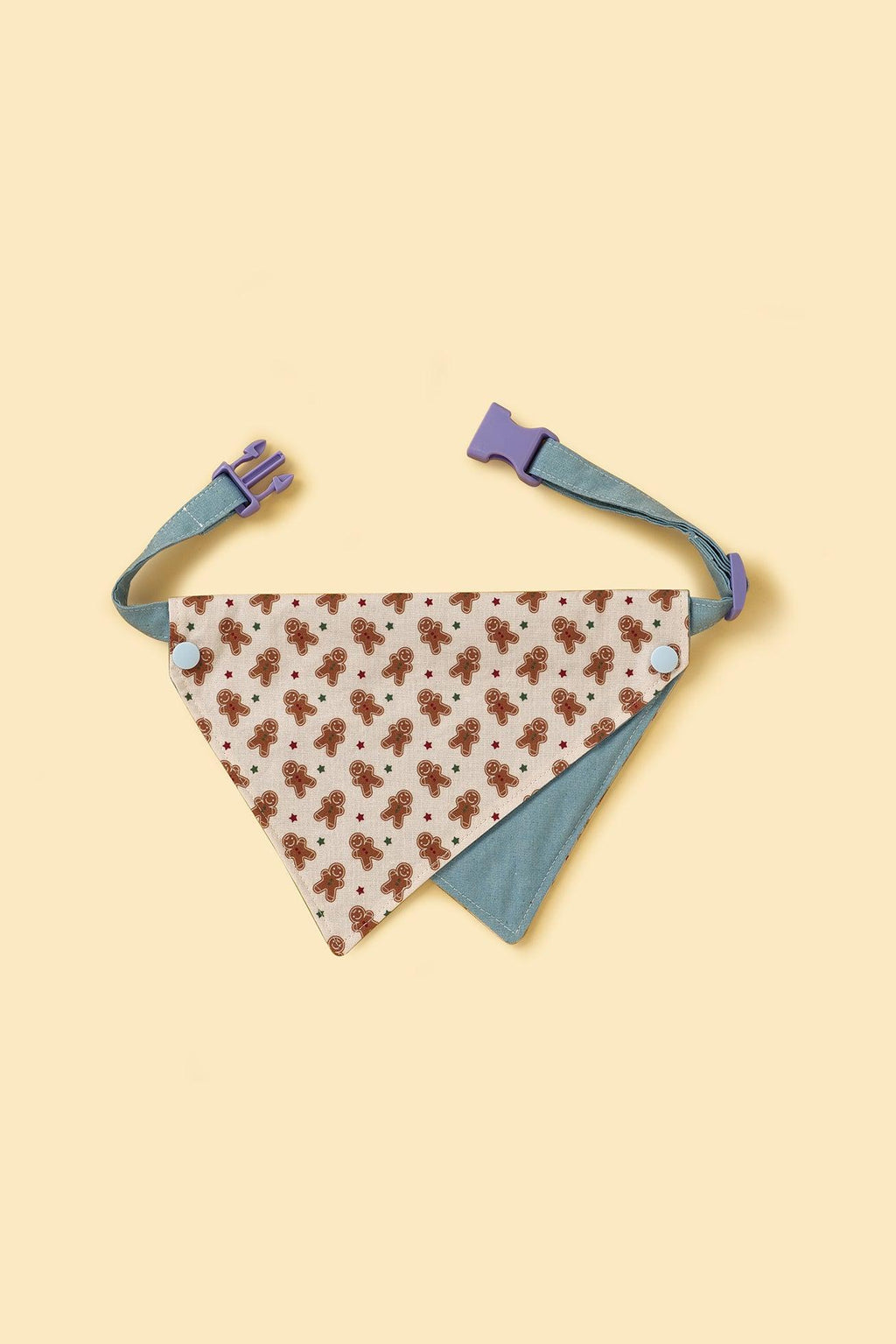 Gingerbread Man Joy Handmade Bandana