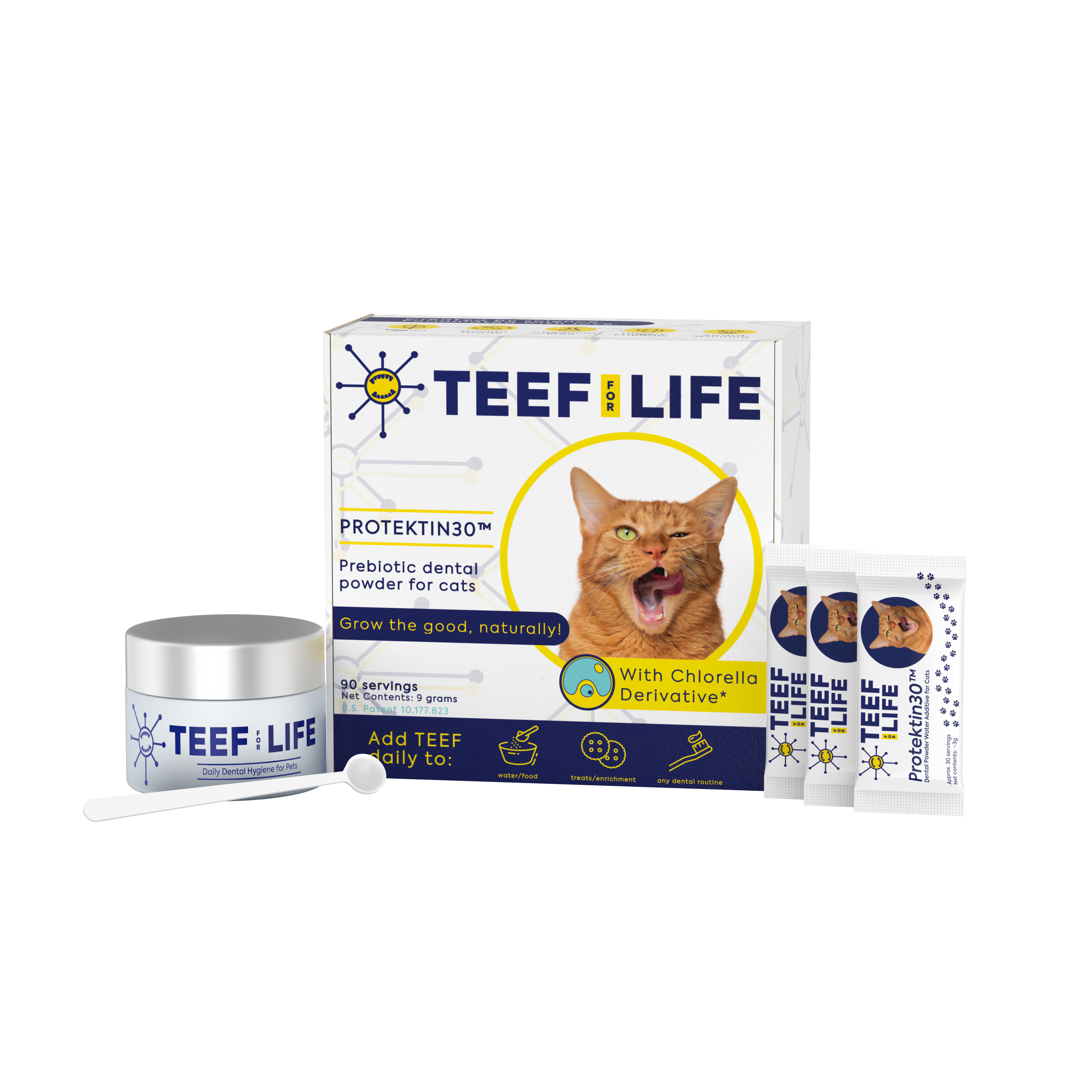 Dental Kits: Protektin30™ - Prebiotic Dental Powder for cats