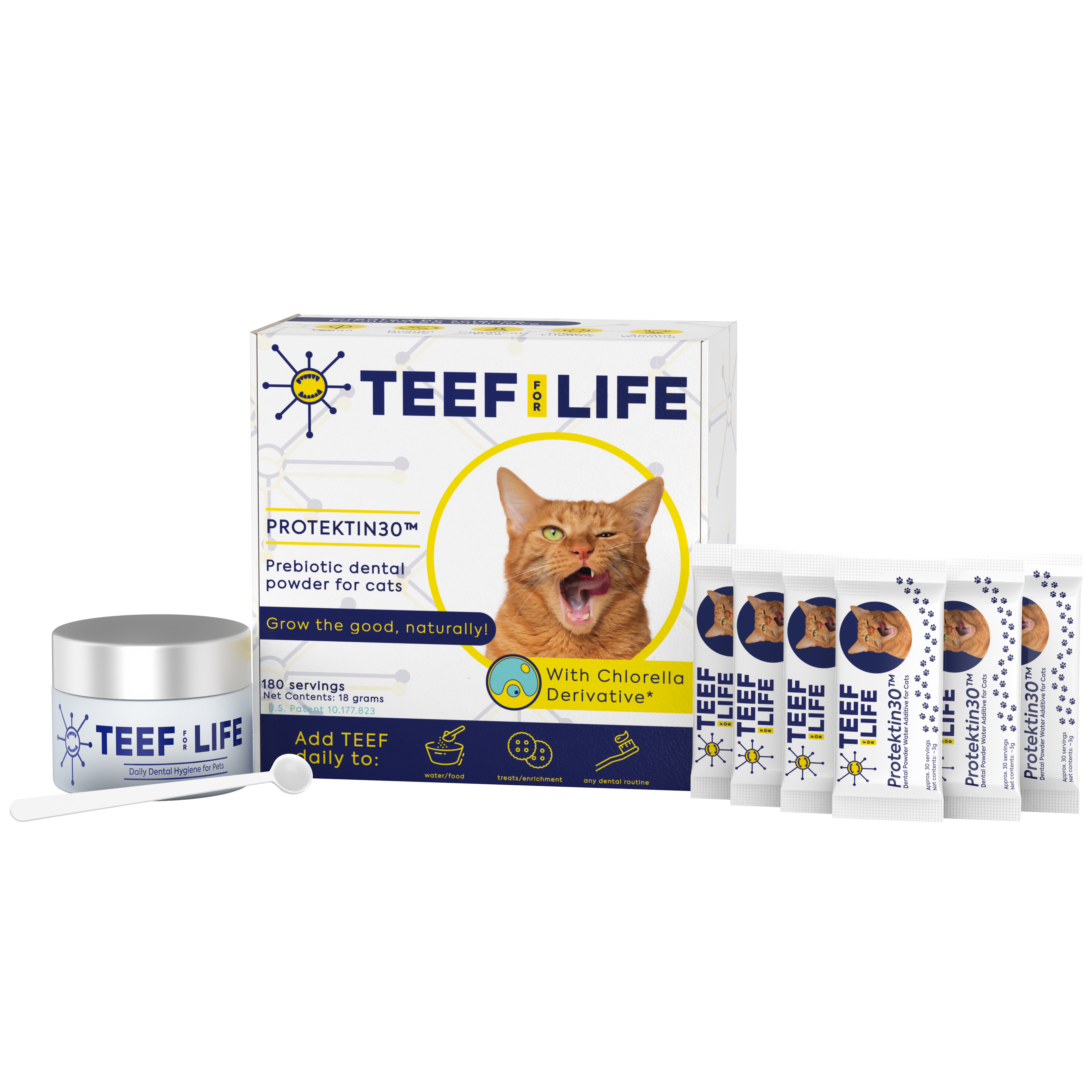 Dental Kits: Protektin30™ - Prebiotic Dental Powder for cats