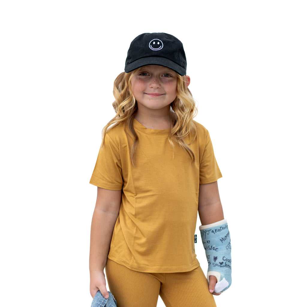 BAMBOO BASIC TEE- Honey Mustard