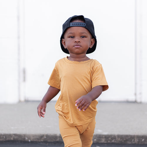 BAMBOO BASIC TEE- Honey Mustard