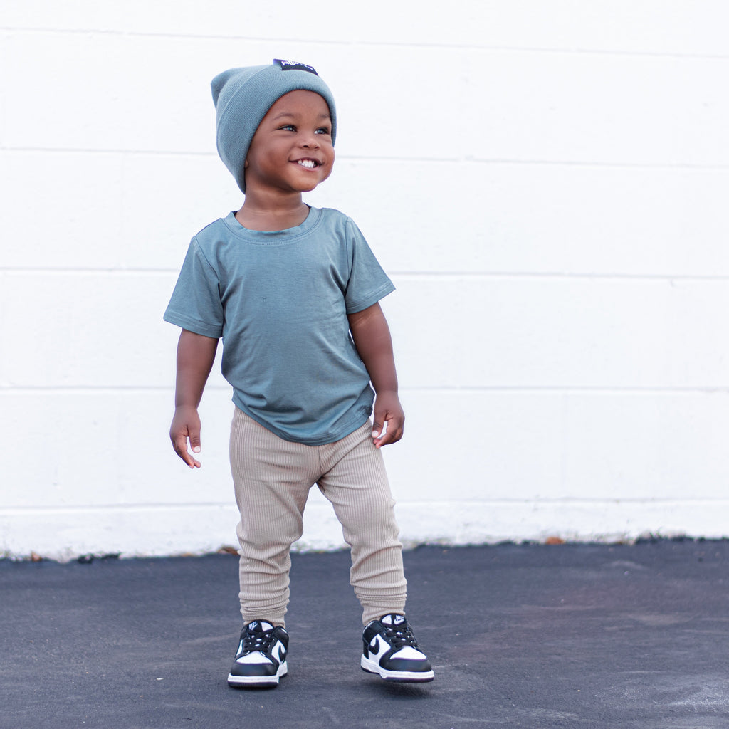 BAMBOO BASIC TEE- Slate