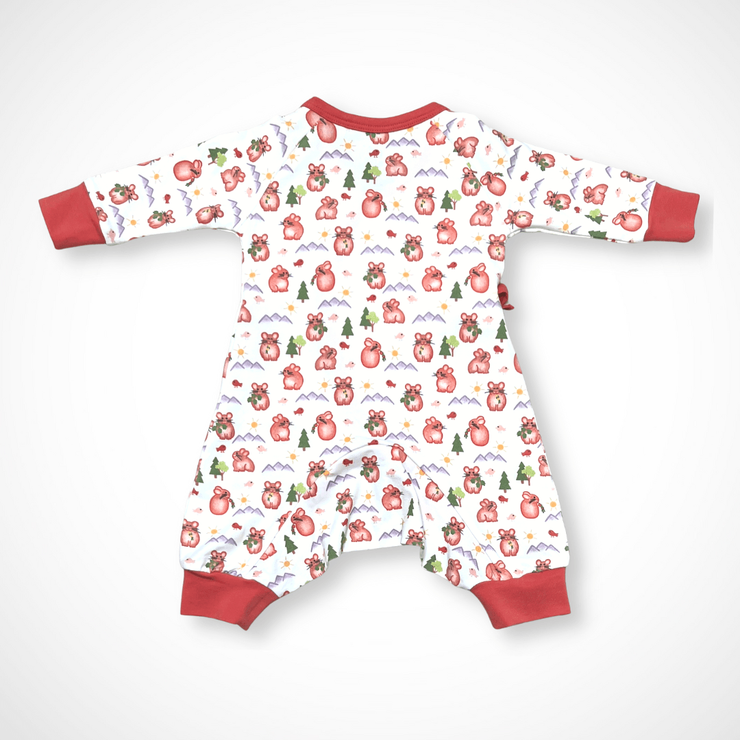 Pika Kimono Long Sleeve Romper | Organic Pima Cotton
