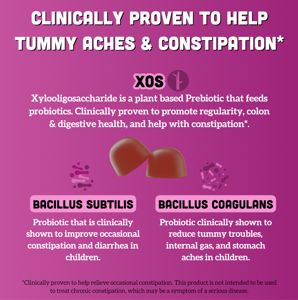 Kids Prebiotic & Probiotic Gummies, Mixed Berry (120 ct)