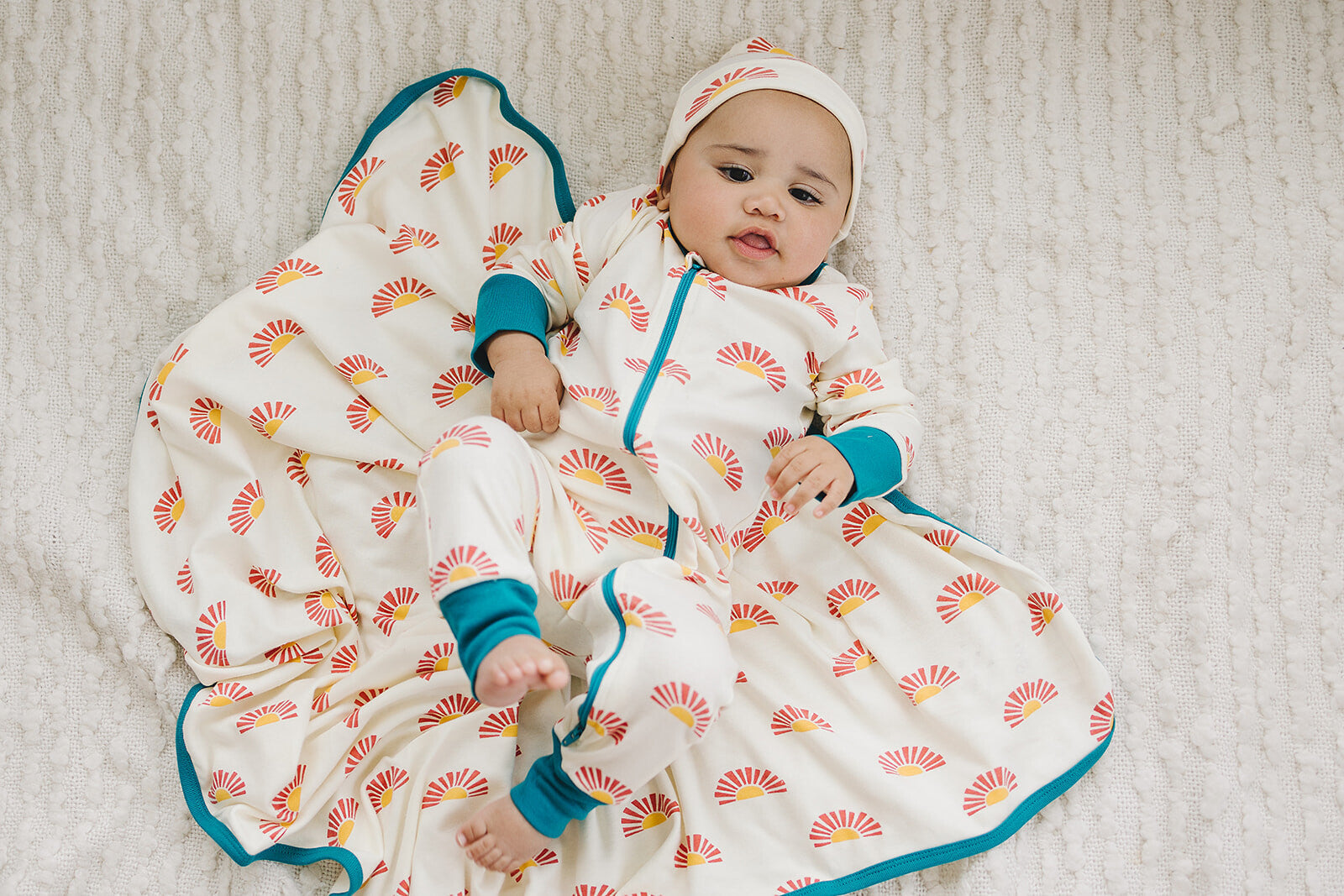 GOTS Certified Organic Cotton Blanket - Sunrise