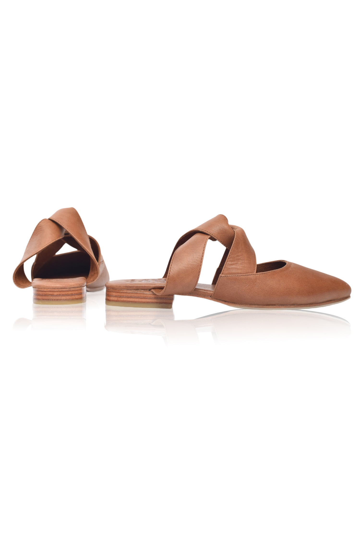 Taj Mahal Pointy Toe Leather Mules