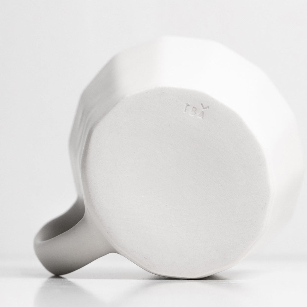 Monday Mug - Handmade Porcelain Coffee Cup