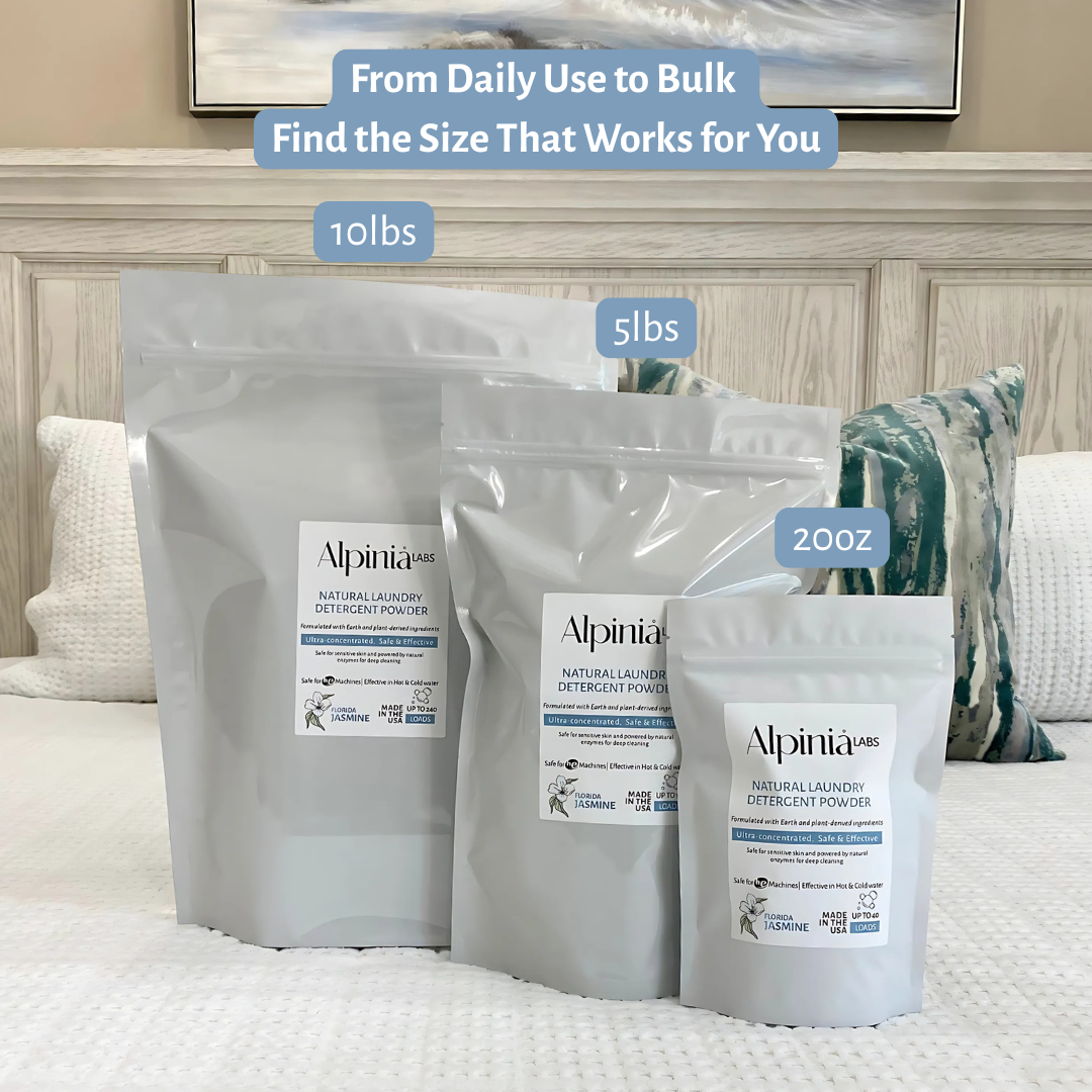 Enzyme Laundry Detergent Powder – 5x Concentrated, Microplastic-Free Clean