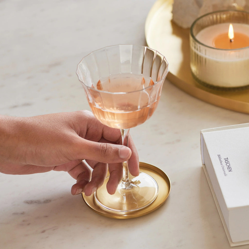 Heirloom Brass Coasters, Set of 4