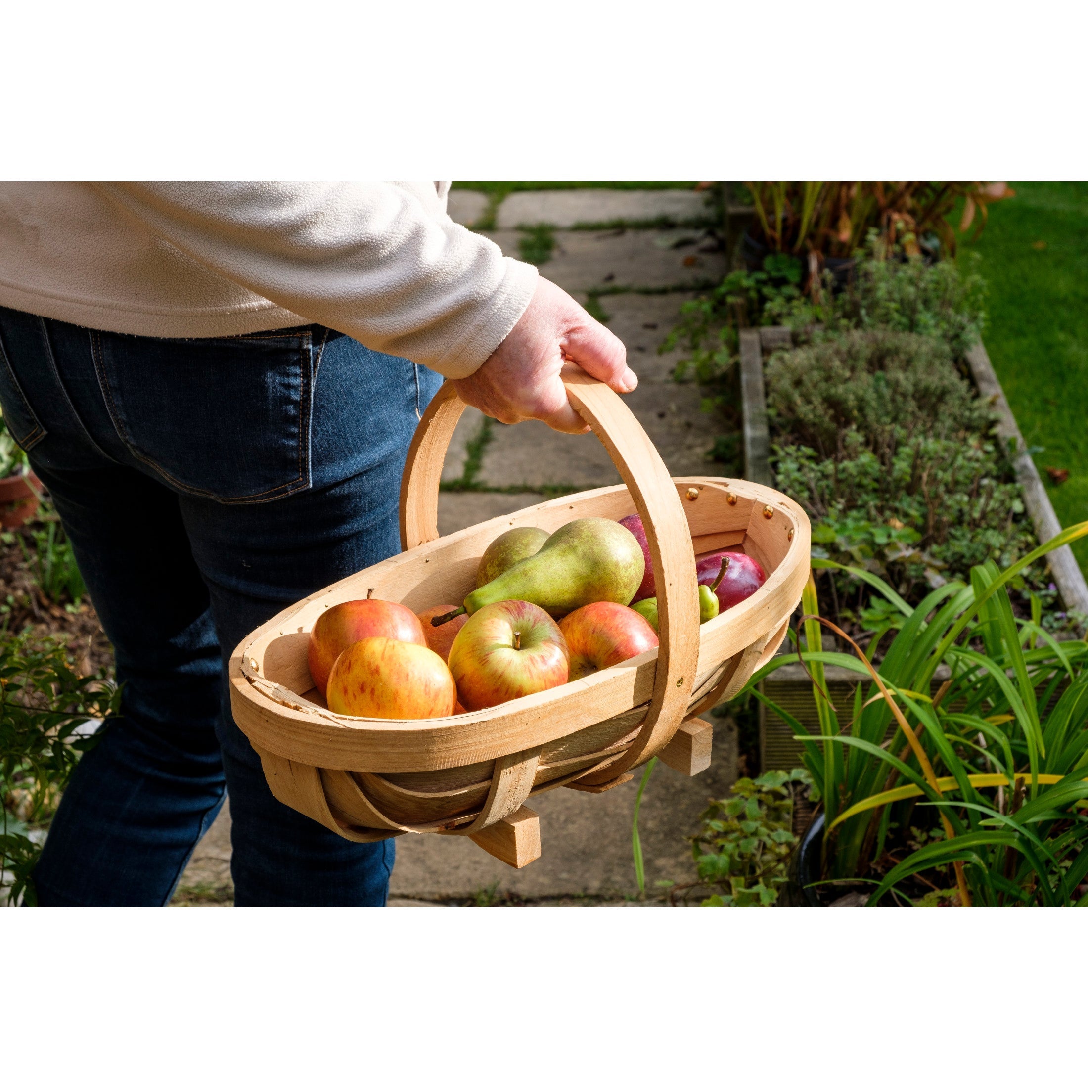 Burgon & Ball® Natural Wooden Trug, Medium