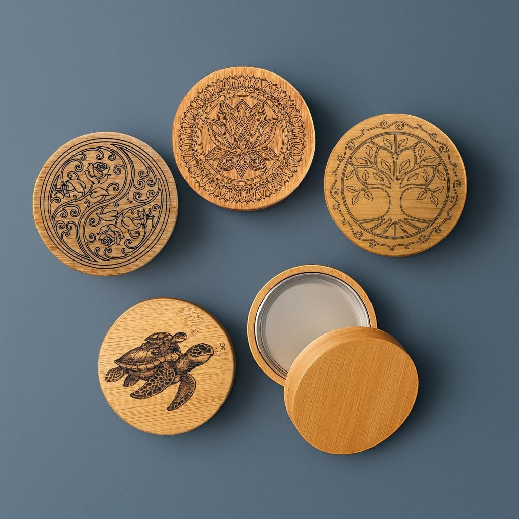 Bamboo & Tin Multipurpose Case