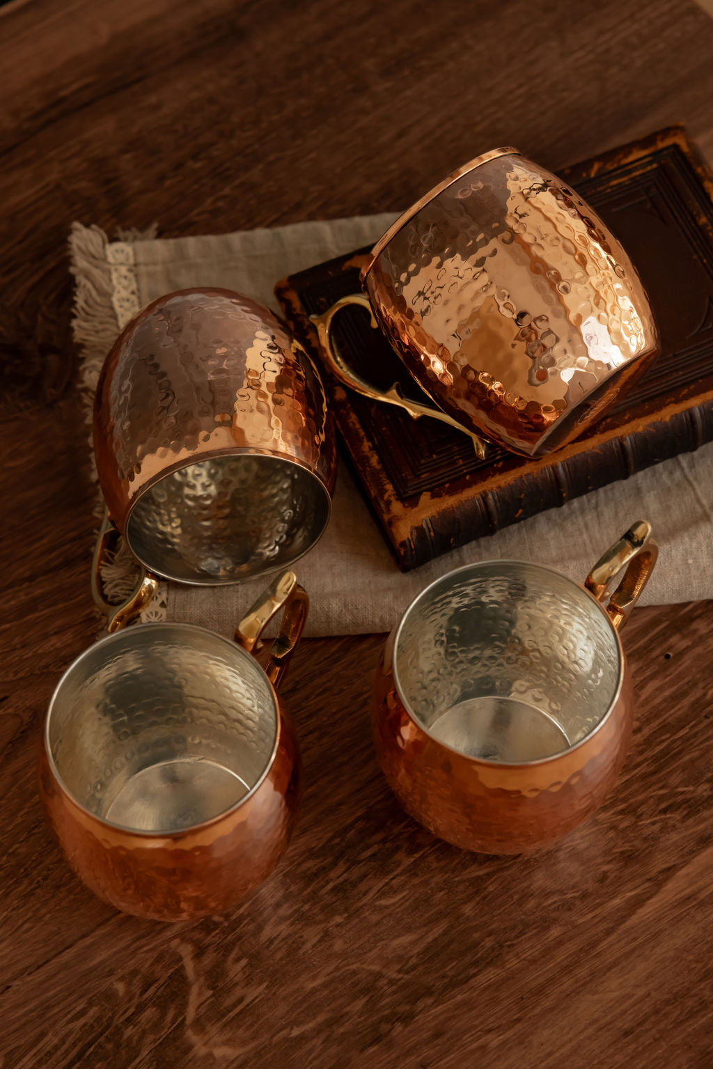 CMK Vintage Inspired Moscow Mule Mugs (Set of 2 or 4)