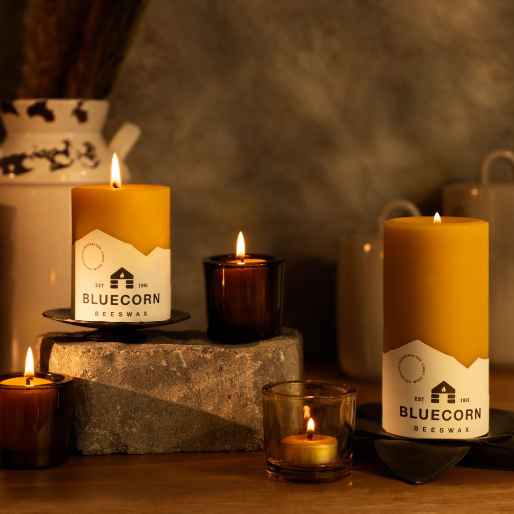 Pure Beeswax Pillar Candles