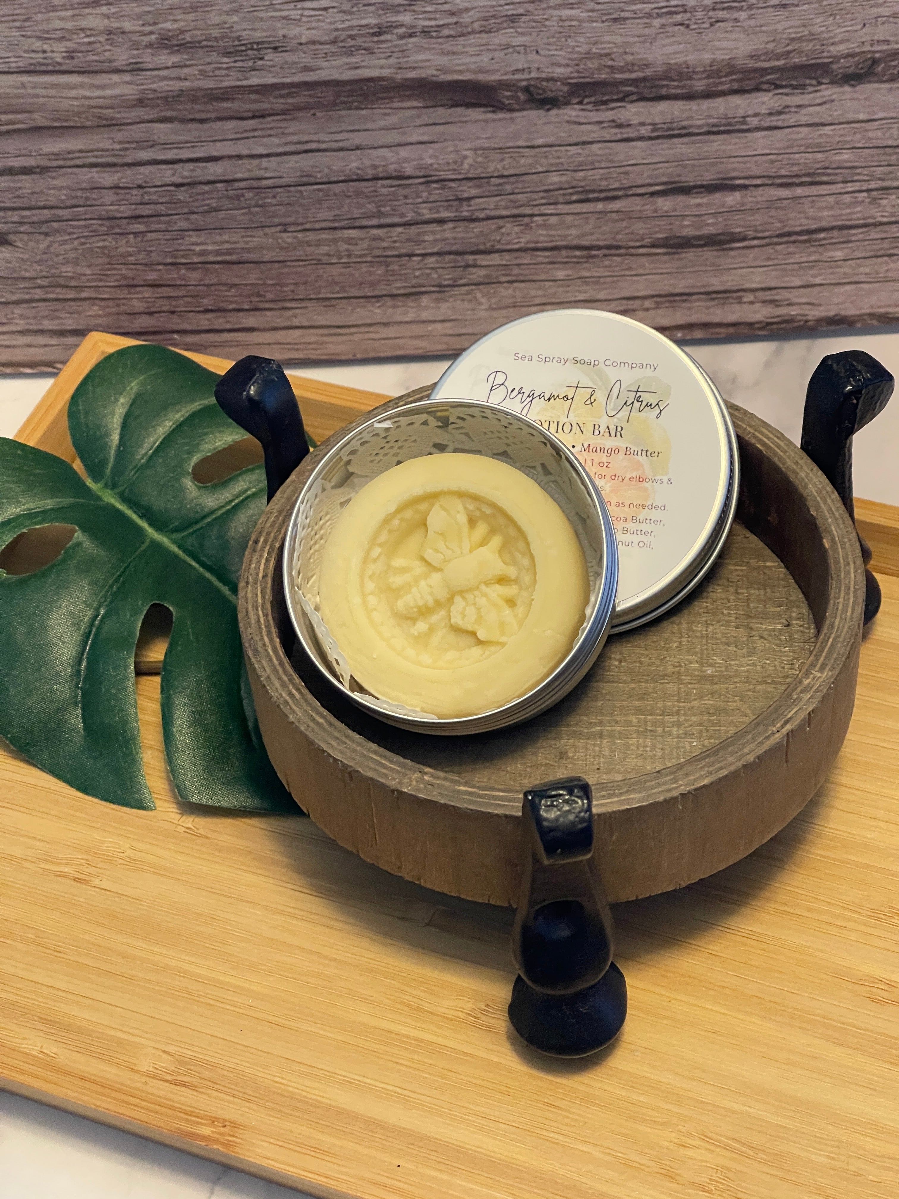 Natural Solid Lotion Bars - Concentrated Moisturizer in Reusable Tin