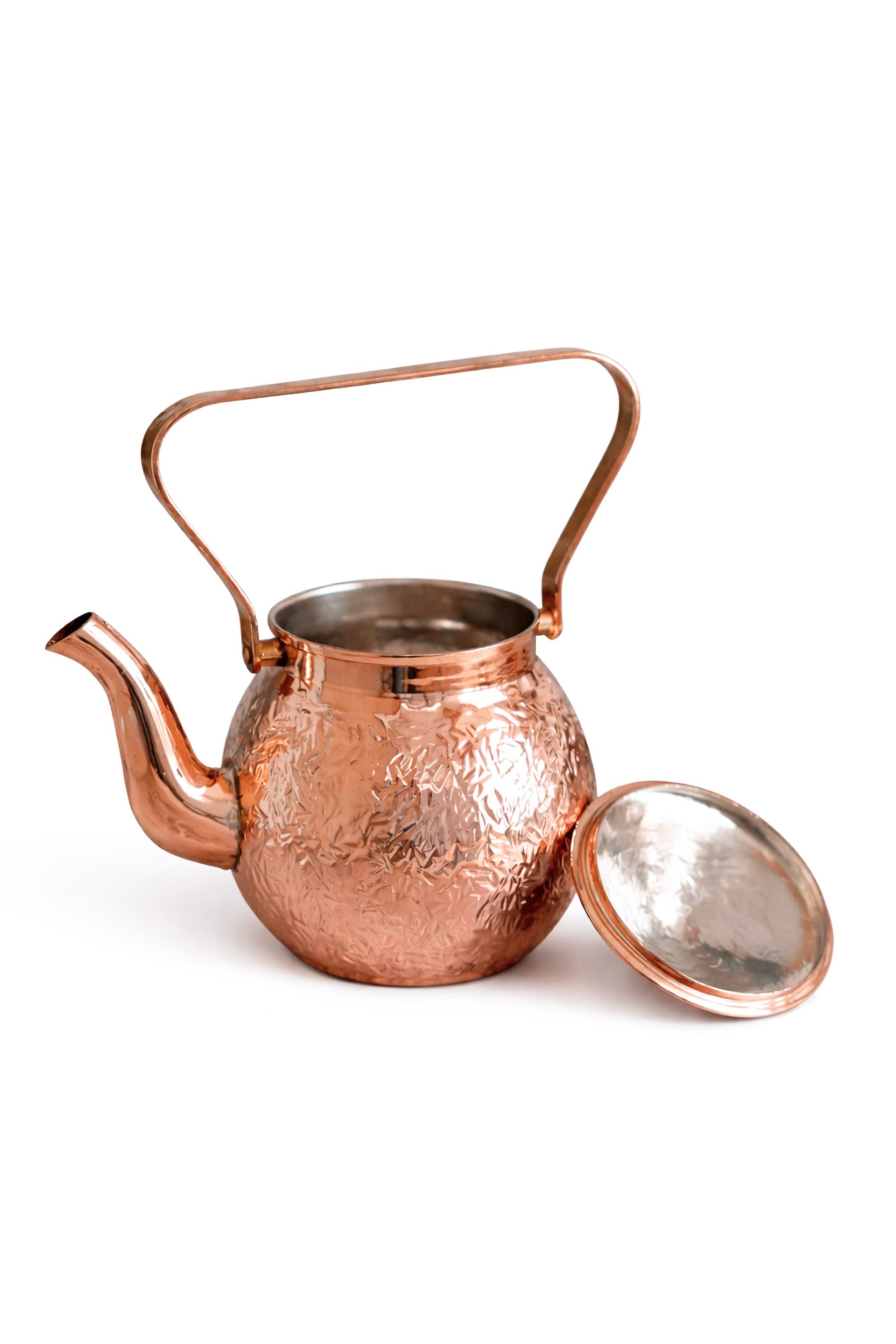 CMK Vintage Inspired Copper Hand Hammered Teapot