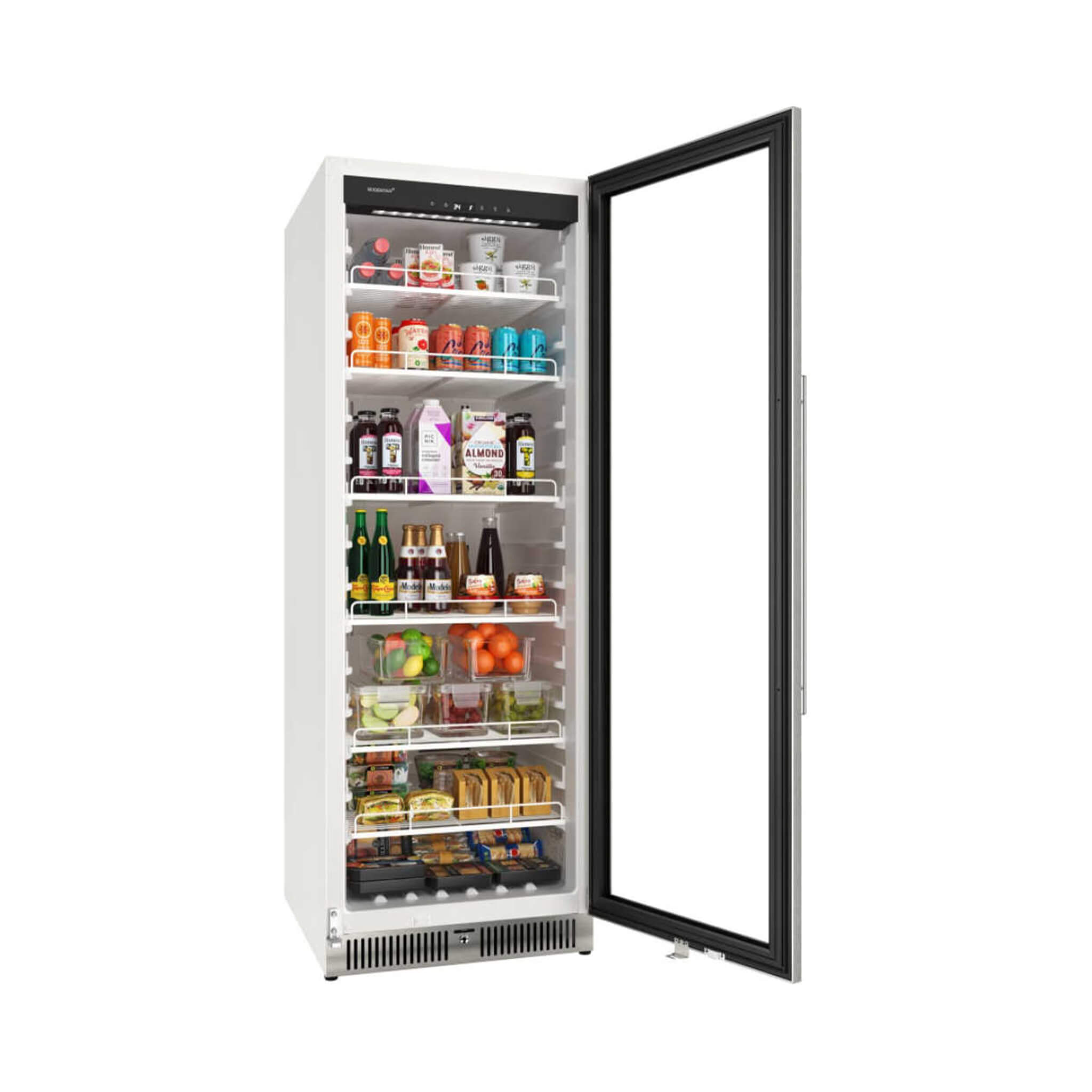 Edgestar 24-Inch 13.7 Cubic Feet Commercial Beverage Merchandiser With Temperature Alarm And Reversible Door [VBM131SS] (SAK62395)