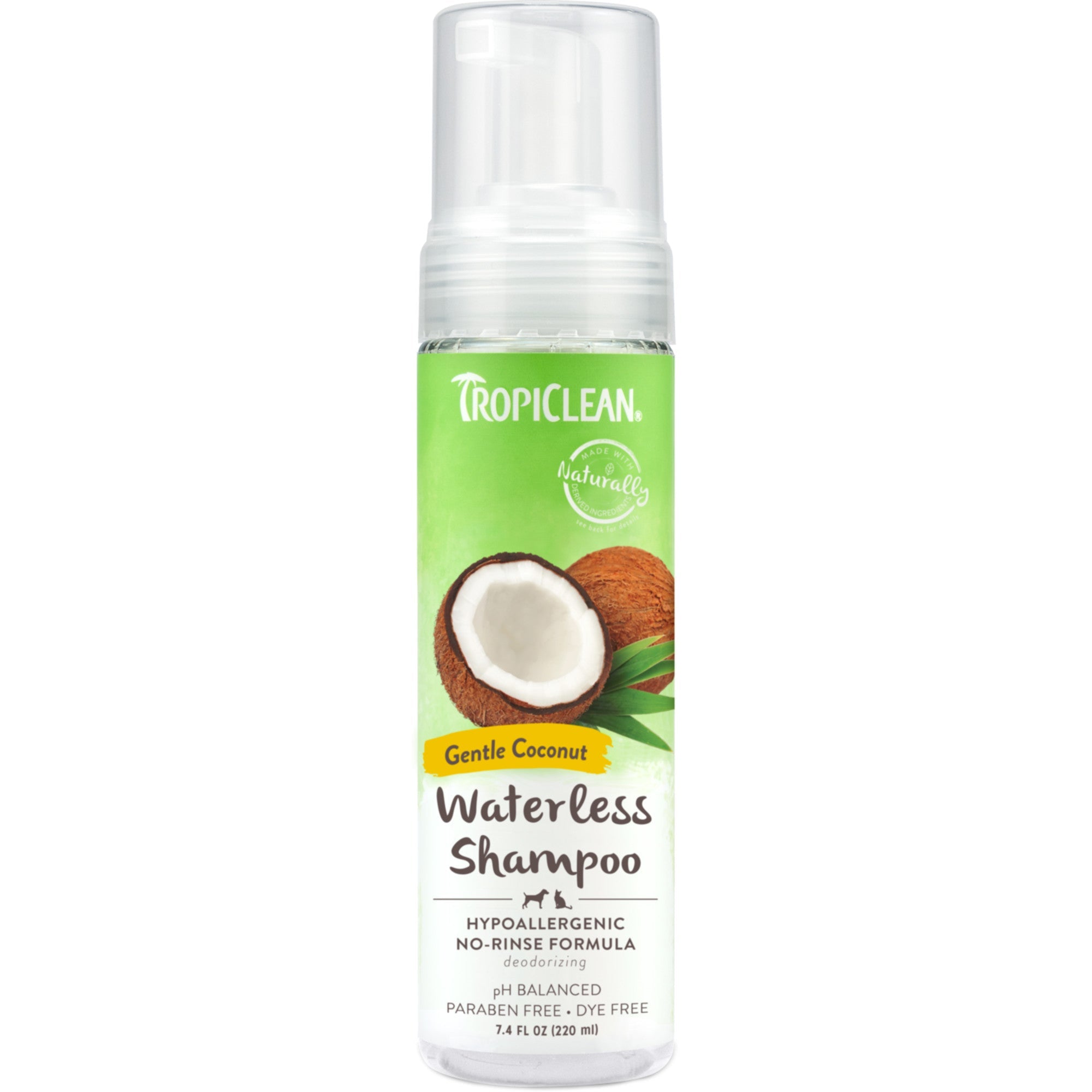 Tropiclean Pet Hypoallergenic Waterless Shampoo (7.4oz)