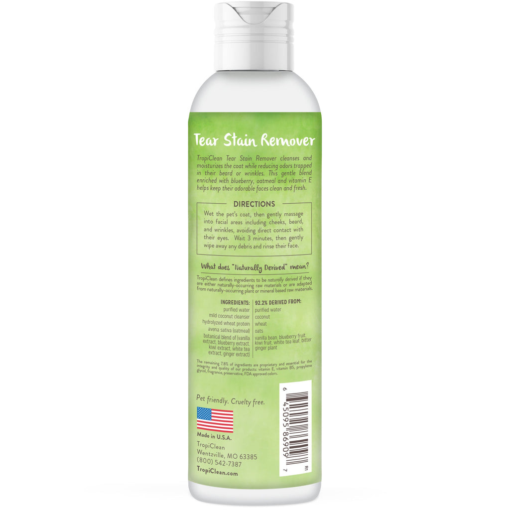 8oz Tropiclean Pet Tear Stain Remover Warm Vanilla
