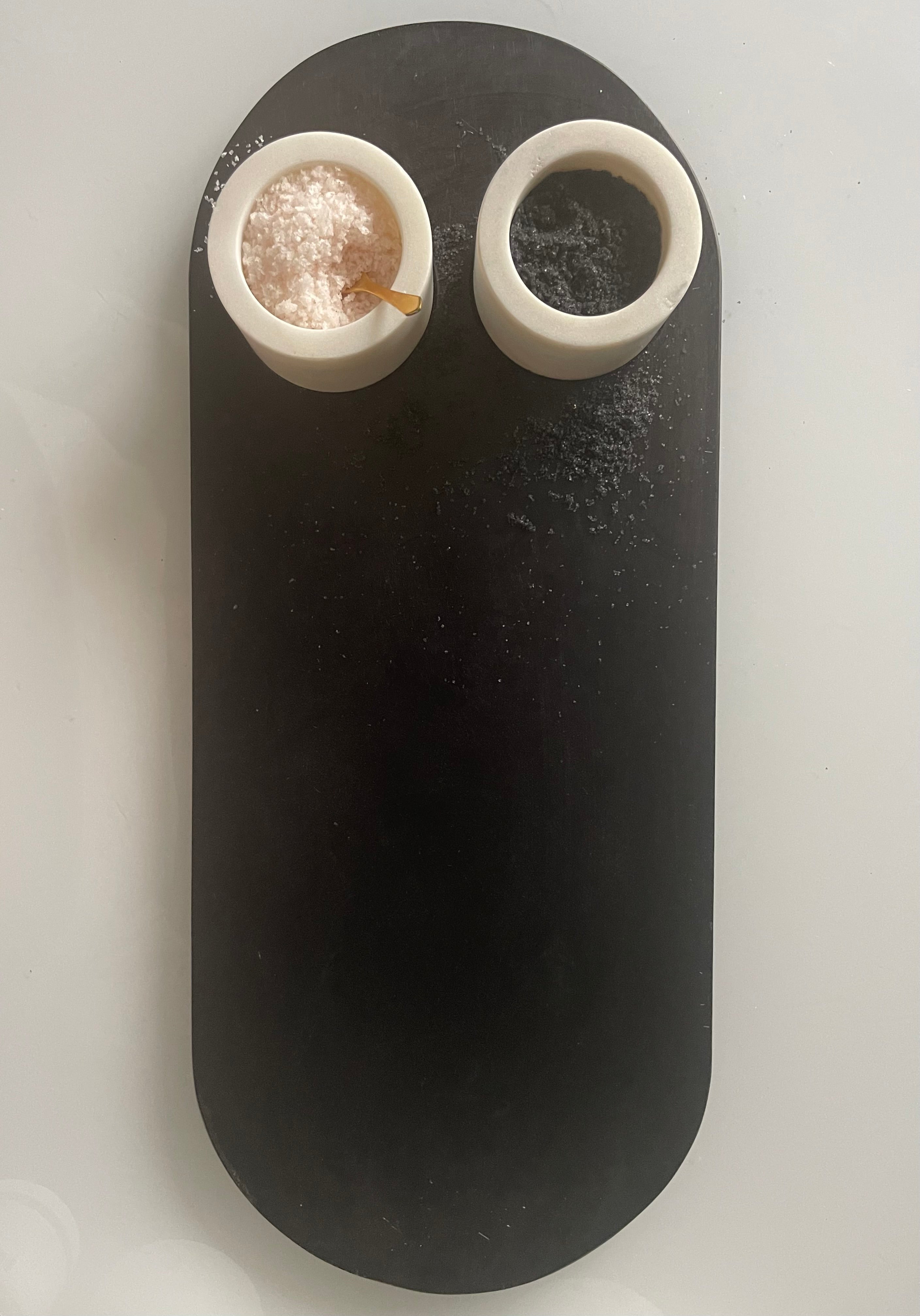 Mango Wood Tray w/ Marble Bowls
