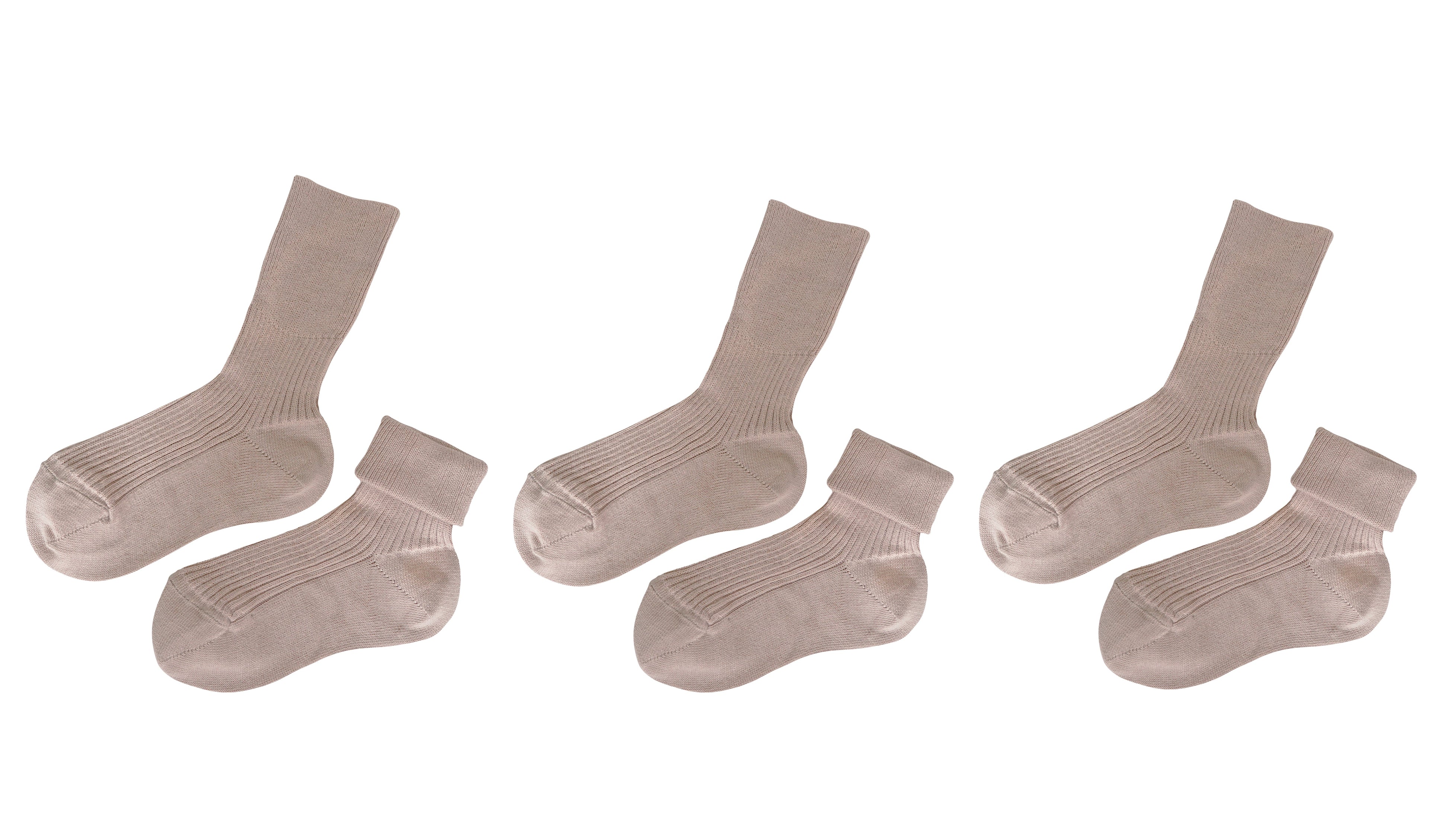 tittimitti® 100% Organic Cotton Kid's Socks (3-Pack) – Made in Italy, Unisex, Soft & Breathable for Boys & Girls.