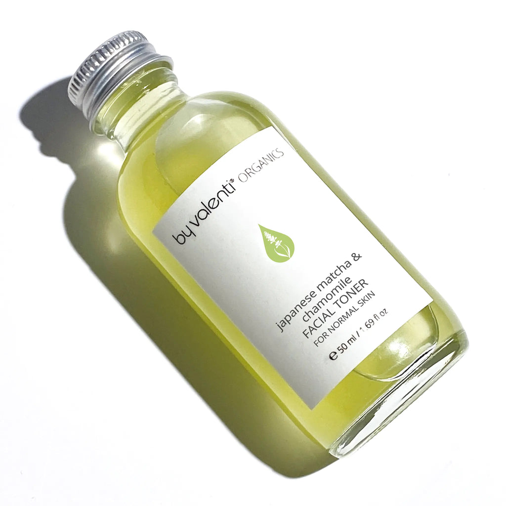 Japanese Matcha & Chamomile Facial Toner for Normal Skin with Hydrolats + Witch Hazel + Japanese Matcha Extract