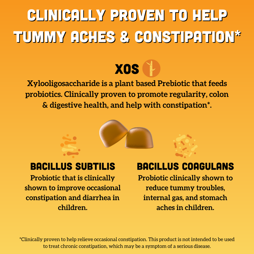 Kids Prebiotic & Probiotic Gummies, Peach Mango (120 ct)