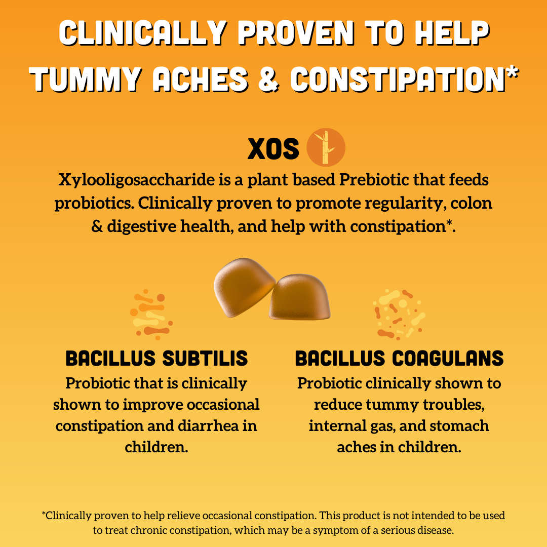 Kids Prebiotic & Probiotic Gummies, Peach Mango (120 ct)