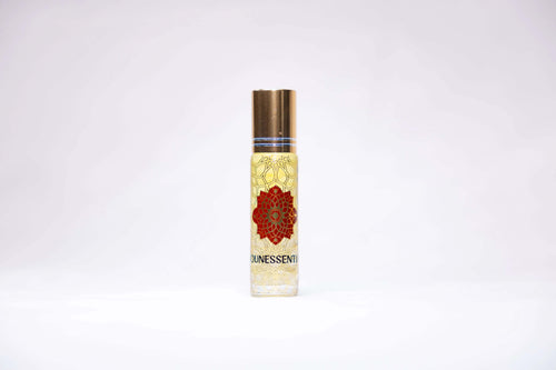 AMBER AND CLEAR, QUARTZ INFUSION BODY ROLL-ON