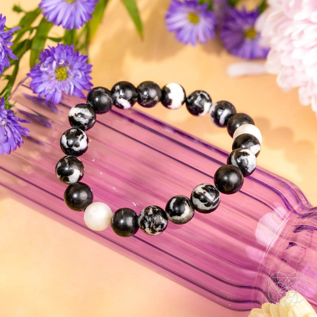 Permission to Pause - The Zebra Jasper Bracelet