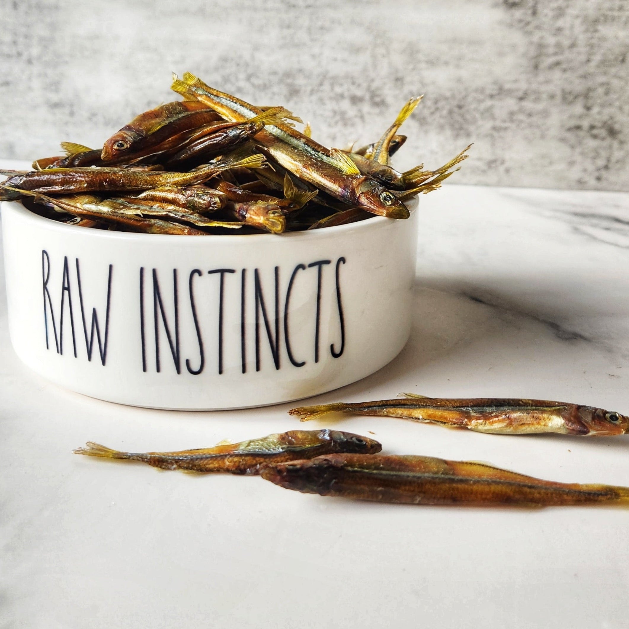 Dehydrated Atlantic Silverside – 2oz | Raw Instincts | Small Batch Florida Fish Treat for Cats & Dogs