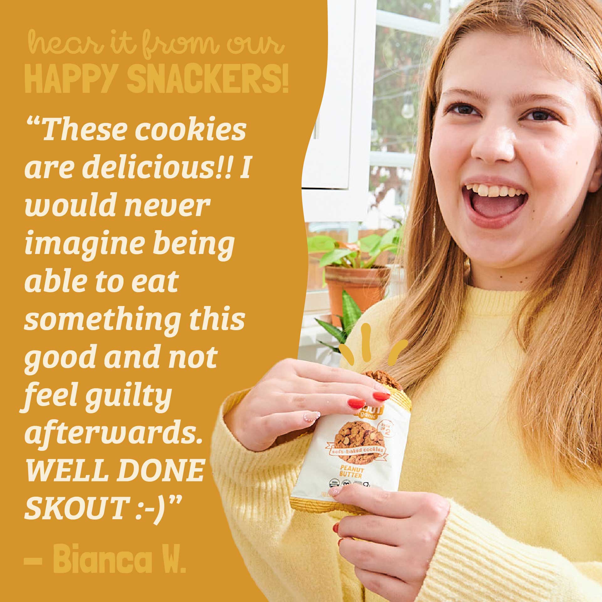Skout Organic Peanut Butter Soft Baked Cookies