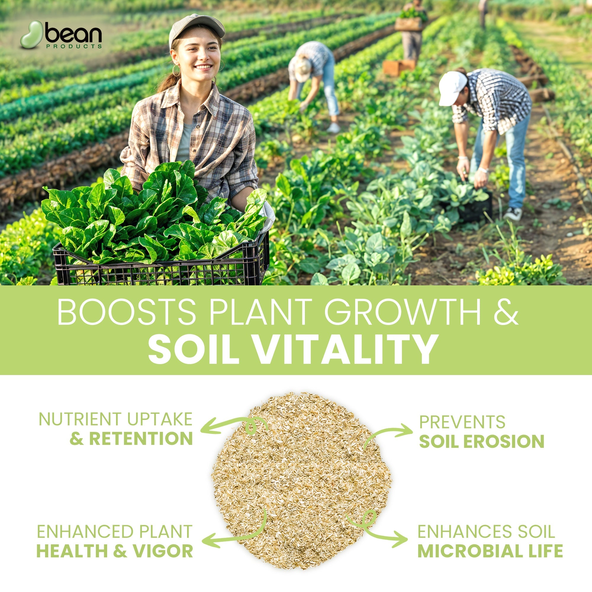 Hemp Soil Amendment Gardening Dirt Booster, very fine hemp hurd