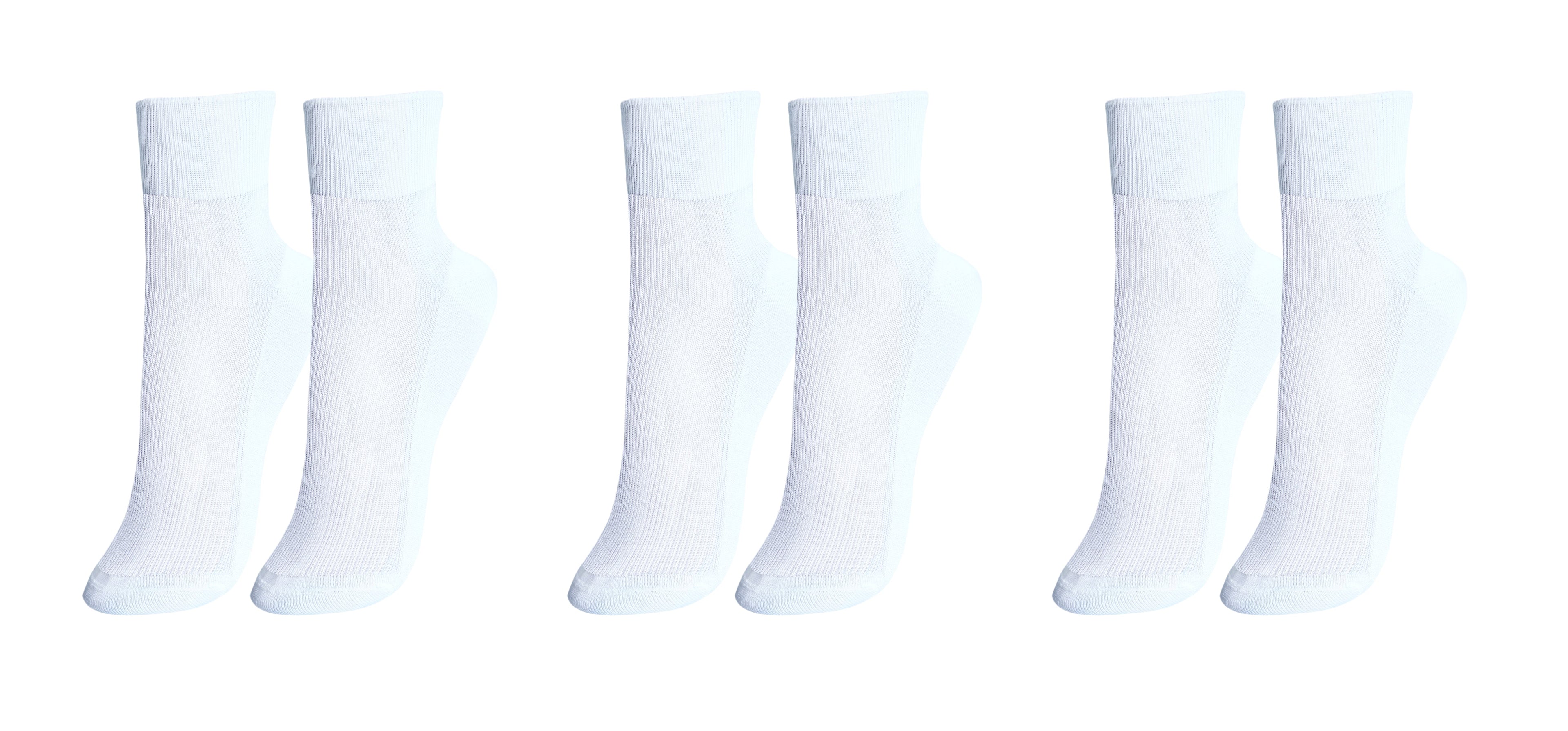tittimitti® 100% Mercerized Cotton "Filo di Scozia" Women's Ankle Socks. 3-Pack. Made in Italy.