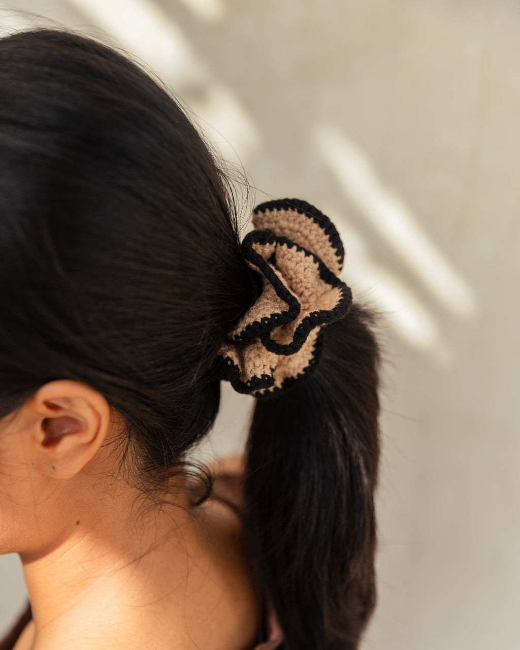 Cotton Crochet Scrunchie - Set of 3