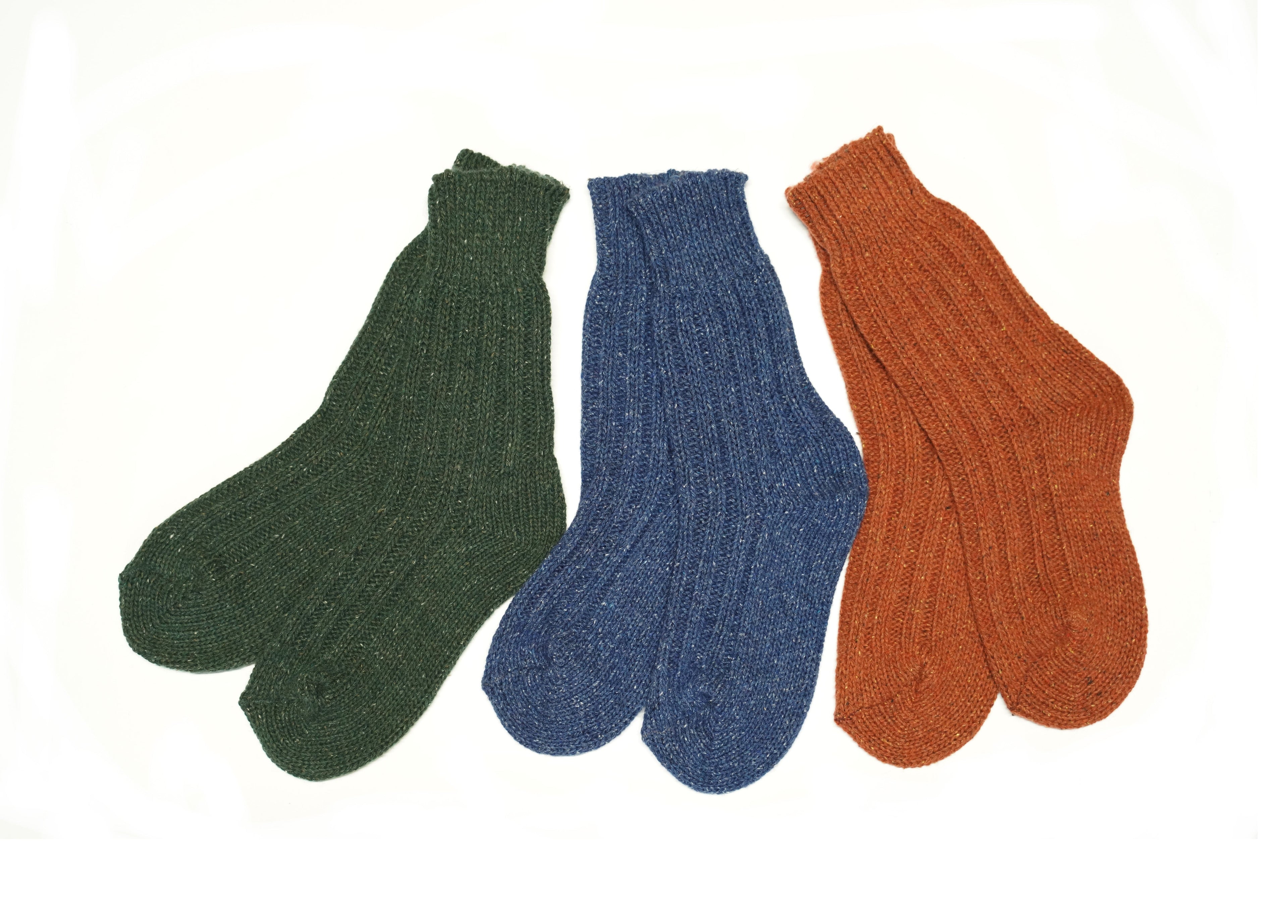 tittimitti® Wool-Silk Blend Men's Socks. 3 Pairs. Made in Italy.